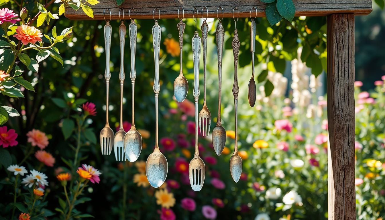 DIY Silverware and Recycled Wind Chimes: Upcycled Charm for Your Garden