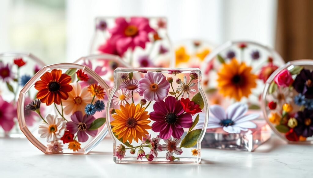 Floral Resin Coasters