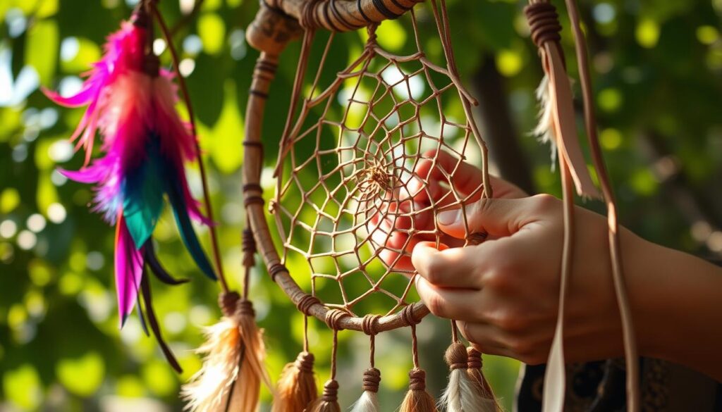 Traditional dreamcatcher techniques