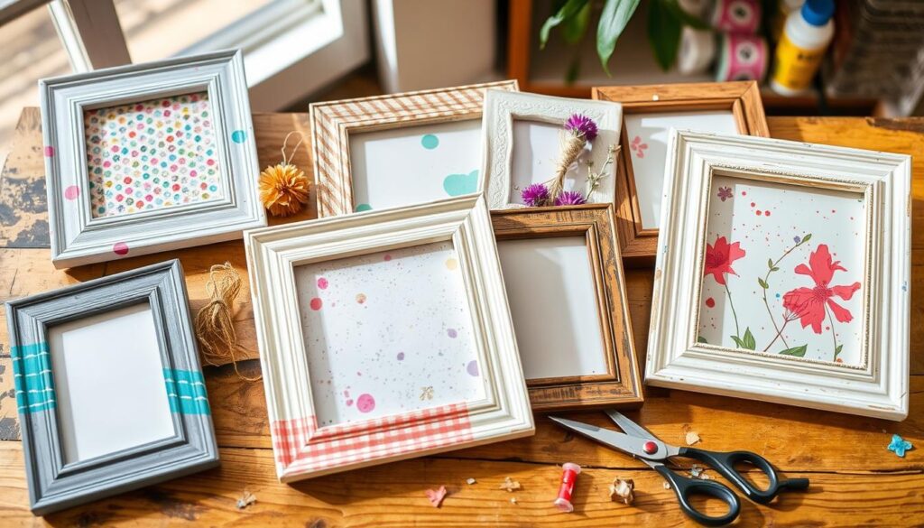 budget-friendly photo frame decor