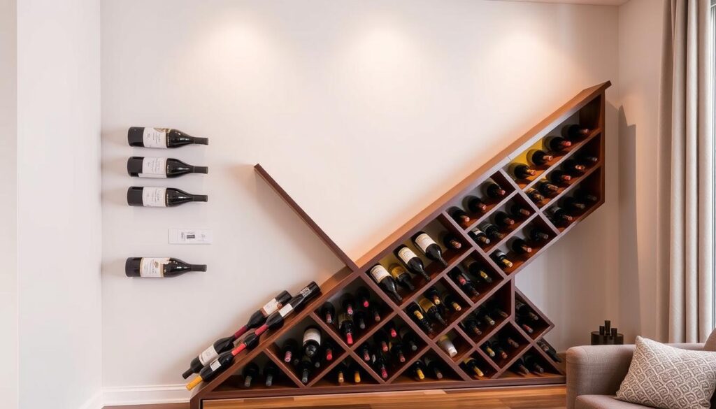 diagonal wine rack