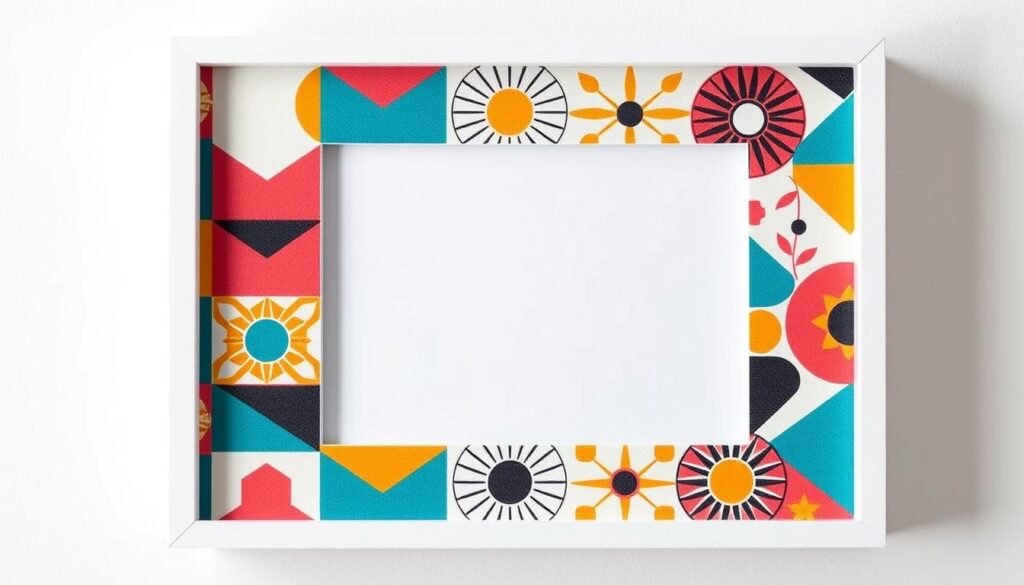 geometric pattern photo frame