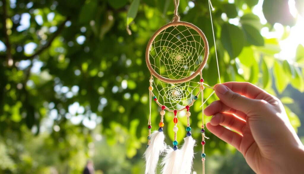 how to make a dreamcatcher with beads