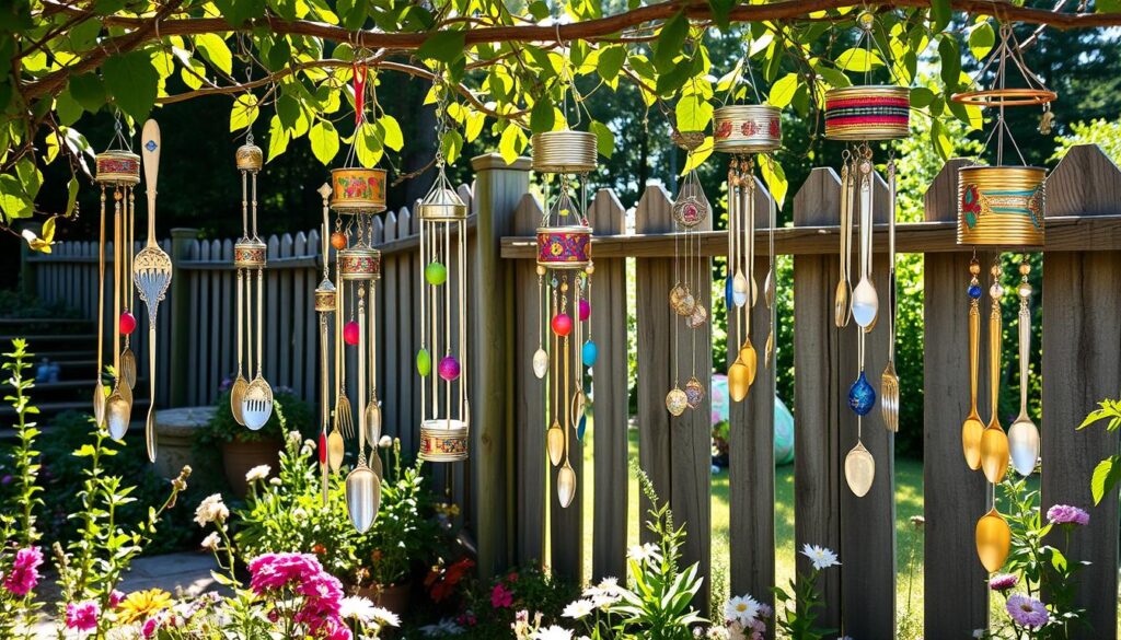 how to make wind chimes from recycled materials