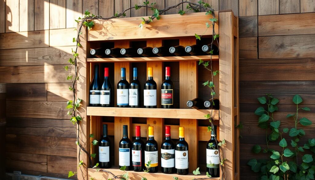 pallet wine rack