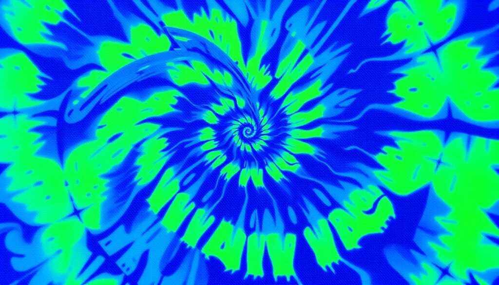 tie dye spiral pattern