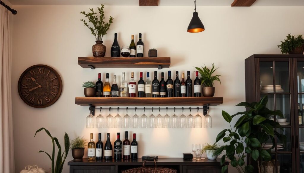 wine shelves